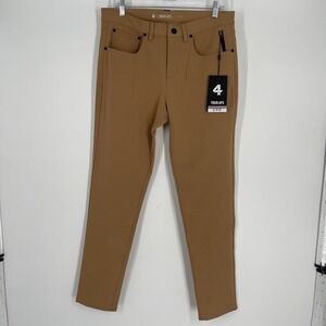 Fourlaps Traverse Pants Dark Khaki Athletic Fit Performance Stretch‎ Size 31x32